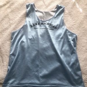 Light Blue Lake Michigan Tank Top